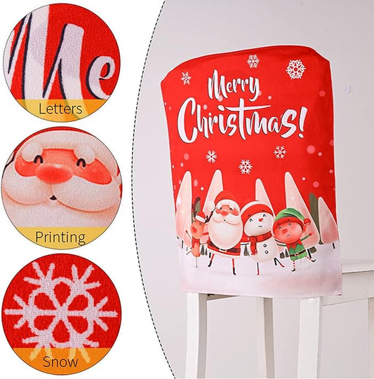 Christmas Chair Cover for Backrest 58x48 cm