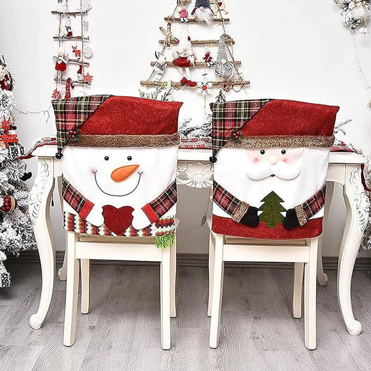 Christmas Chair Cover for Backrest 54x48 cm