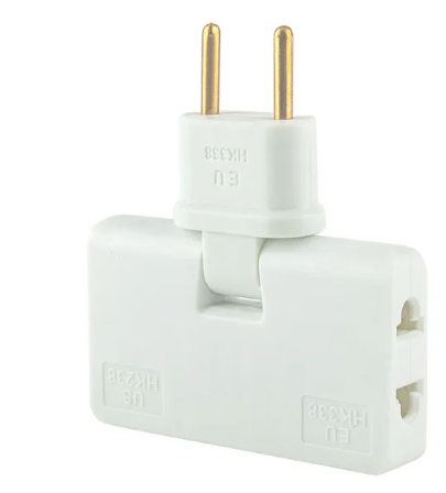 Outlet Adapter With 3 180 Rotating Outlets