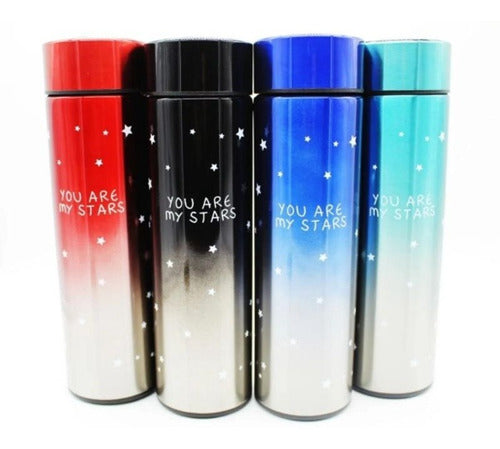 Metallic Color Digital Thermos