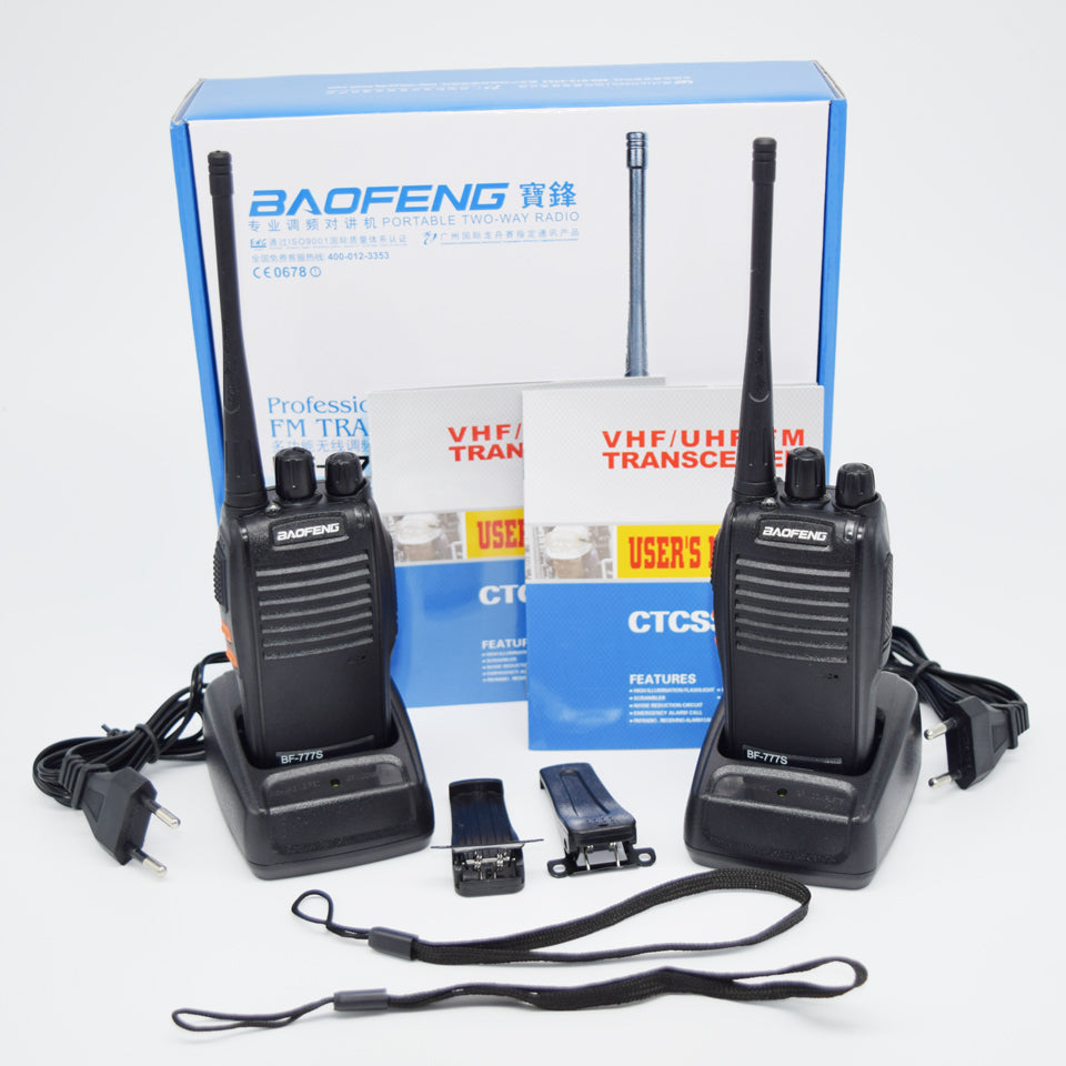 Radio Intercomunicador Bf-888s De 16 Canales Con Auriculares