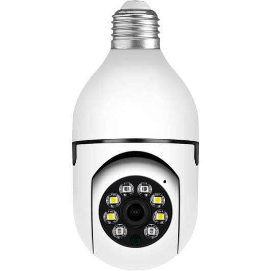 Security Ip Camera Motorized Bulb 360° E27 Socket