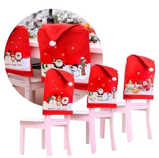 Christmas Chair Cover for Backrest 60x50x33 cm