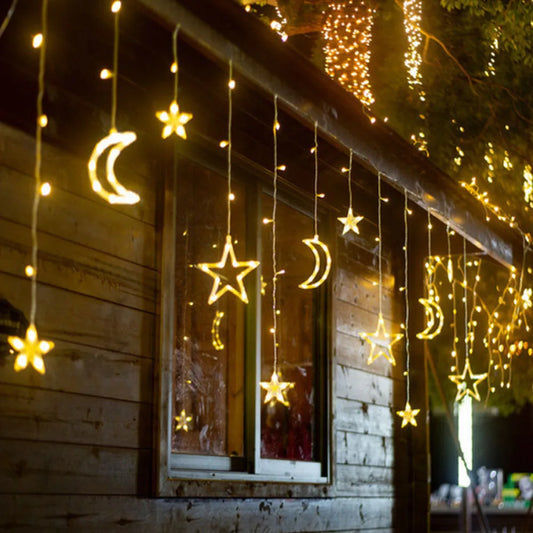 Led Curtain Stars and Moon 3.5m