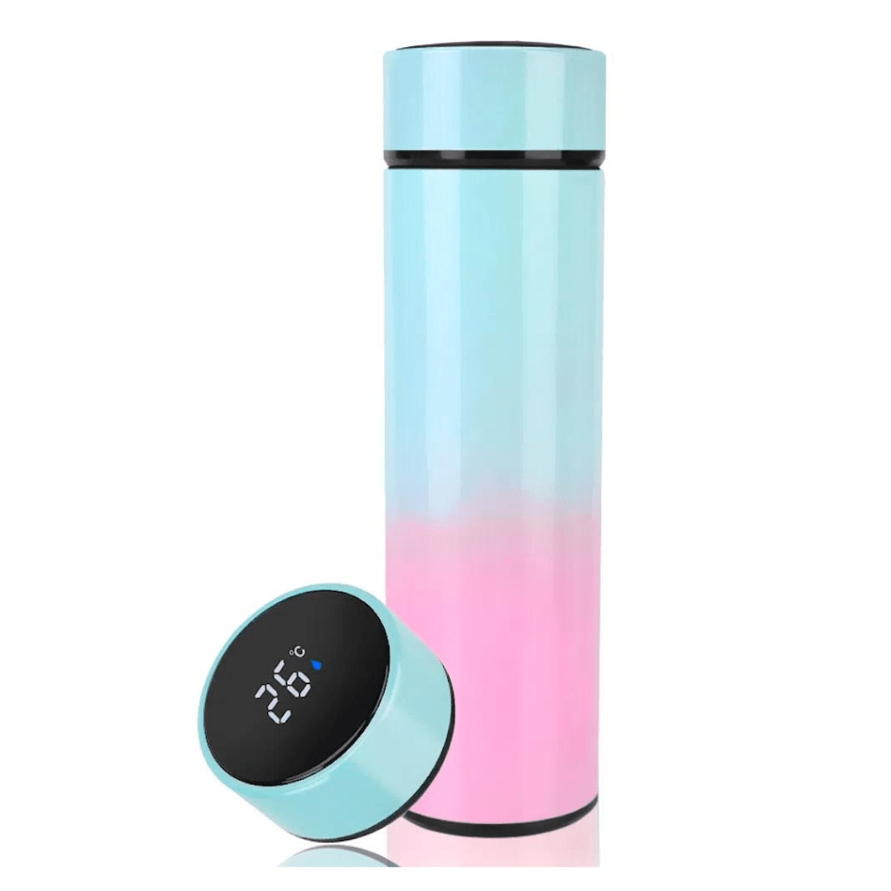 Thermos numérique de couleur métallique